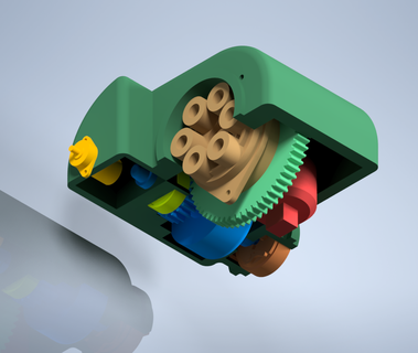 magnete aereo modello arte meccanico parti impulso accoppiamento rotore scintilla liscio aeromobili Ingranaggio ingranaggio 3d print model - Mito3D