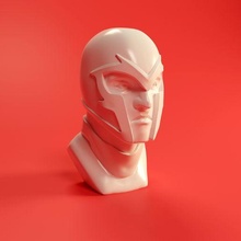 magneto busto Arte x men 3d print model - Mito3D