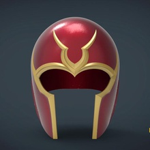 magneto days future past helmet - life size wearable art stl 3d print mask 3d print model - Mito3D