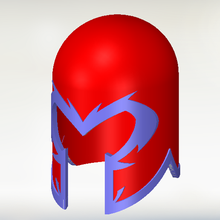 magnetos helmet art magnets marvel hero art helmet magnetic 3d print model - Mito3D