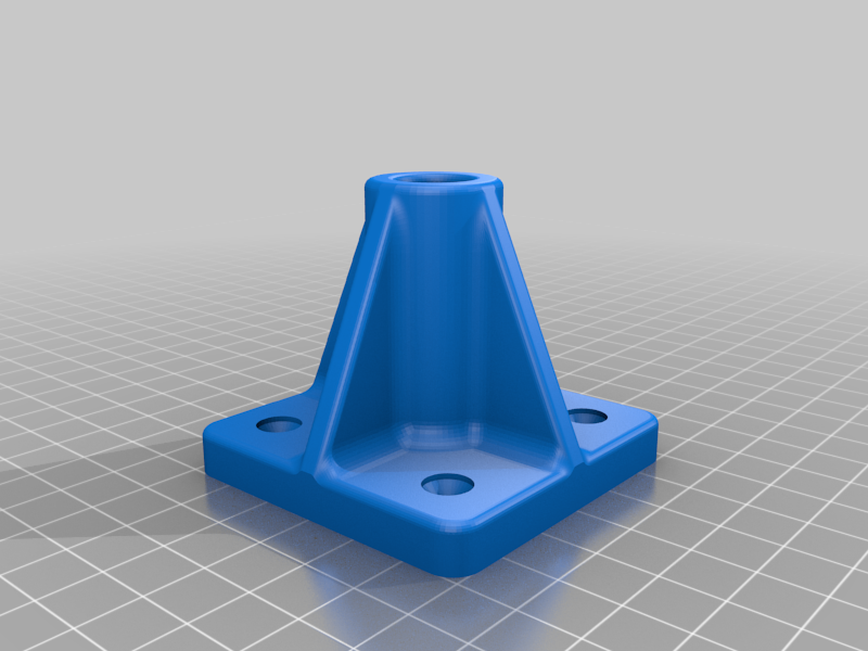 magnifier lamp surface mount bracket clamp light base desk holder swivel tools 3D print model - Mito3D