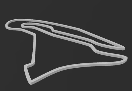 magny cours f1 circuit 3d print model - Mito3D