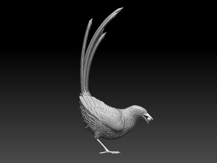 gazza arte uccello uccelli pappagallo corvo statua ciuffolotto passero usignolo tit storno scultura blu 3d print model - Mito3D