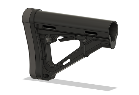 magpul ctr stock airsoft ar 15 stock magpul magpul ctr stock rifle  3d print model - Mito3D