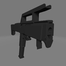 magpul fmg 9 puntello pistola 3d print model - Mito3D