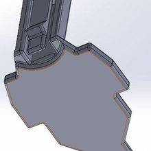 magpul moe ar-15 gripbase & hpa hole 3d print model - Mito3D