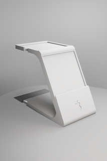 magsafe manzana doble estante soporte cabina revista seguro dúo reloj iphone 3d print model - Mito3D
