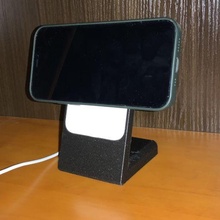 Magsafe bateria Iphone ficar pé gadget suporte phone magnético ímãs acessório 3d print model - Mito3D
