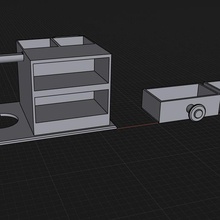 magsafe desk organiser drawers key 3d print model - Mito3D
