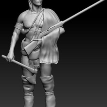 magua mohican indian movie mohicans ferret hawkeye 3d print model - Mito3D