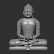 mahavira arte frigo magnete giocattolo mahivra mahavir swami buddha indù India 3d print model - Mito3D