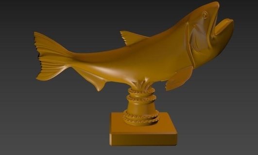 iş boğaz brasiliensis balık altın Dorado Balık tutma Akvaryum balığı 3d print model - Mito3D
