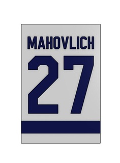 mahovlich maple leafs banner hockey toronto sign legend frank 3d print model - Mito3D
