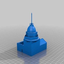 donzela da torre de bósforo arquitetura edifícios estruturas mimari kiz kulesi histórico 3d print model - Mito3D