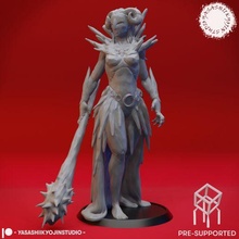 maiden - form tabletop miniature pre-supported auril icewinddale dnd mimic stl ttrpg roleplaying monster creature 3d print model - Mito3D