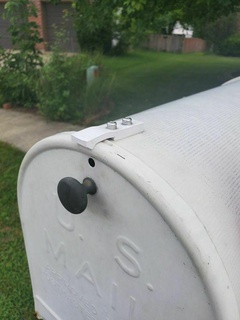 mailbox door bracket clip replacement parts spare part repair diy 3d print model - Mito3D