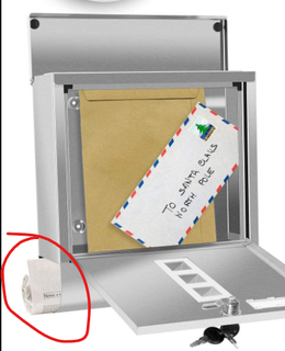 mailbox newspaper box extension rainproof compartment umbrella water protection storm 3d print model - Mito3D