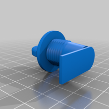 buzón pequeña gabinete bloquear llave agujero reemplazo partes 3d print model - Mito3D