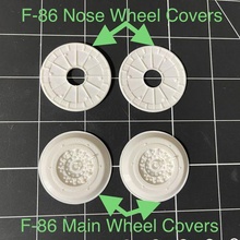 main nose wheel covers hsd f-86 120mm 3d print model - Mito3D