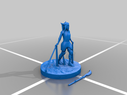 maisie tiefling paladin toy 3d print model - Mito3D