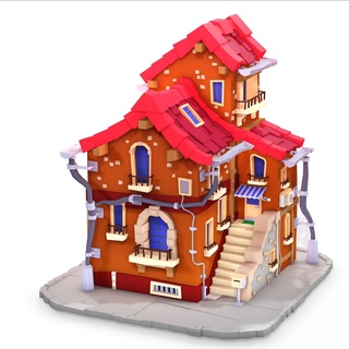 maison 6 casa hogar niño niños preescolar juguete 3d modelo pueblo dibujos animados edificio 5 3d print model - Mito3D