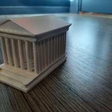 maison carr roman tempio architettura romano nimes Francia edificio 3d print model - Mito3D