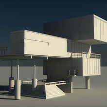 maison luxe Architektur 3d print model - Mito3D