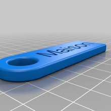 maison personalized key chain fashion customized accessories 3d print model - Mito3D
