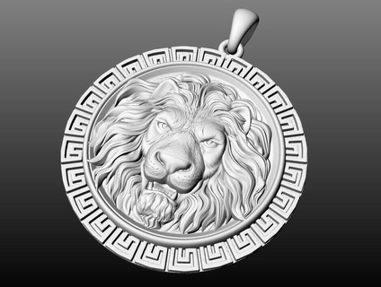 majestic lion pendant pendant lion jewelry lion gold animal tiger silver rings wild puma panther africa zoo ring animals printable nature feline sculpture pendants  3d print model - Mito3D