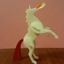 majestic unicorno art maestà ornamento sketchup slot giocattolo creature 3d print model - Mito3D