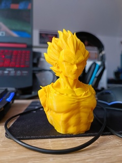 majin vegeta fracasso Dragão bola z detalhe amarelo saiyan Saiyajin estatueta Toriyama 3d print model - Mito3D