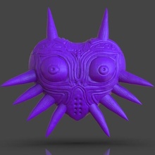 Majoras maske 3d Yazdır oyun stl Zelda Efsanesi video oyunu nintendo 64 dekorasyon odası destek retro korku cadılar bayramı Kostüm Ganondorf bağlantı Mario Kardeşler değiştirmek fanart 3d print model - Mito3D