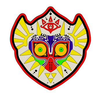 majoras máscara ligero caja zelda enlace LED 3d print model - Mito3D