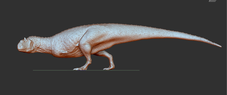 Majungasaurus meisten gekerbt 1 35 Dinosaurier Skulptur Tiere prähistorisch Kunst 3d print model - Mito3D