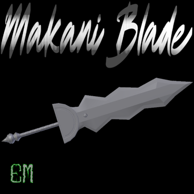 makani blade sword swords weapon weapons blades steels brands brand 3d print model - Mito3D