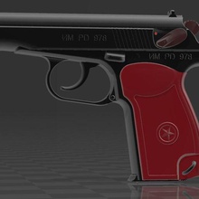 pistola makarov vários 9mm arma de fogo bulgária 3d print model - Mito3D