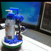 make automatic hand cleaner dispenser machine gadget 3d print model - Mito3D
