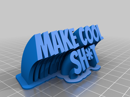 make cool sh customized office home work desk 3d print model - Mito3D
