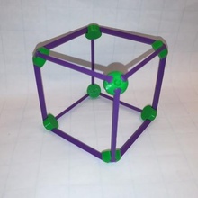 fazer cubo hexahedron vértice da borda sólido de platão a arte matemática 3d print model - Mito3D