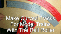 faire incurvé pistes modèle train rail rouleau échelle socrate trains courbe forme Balle roulements 3d print model - Mito3D