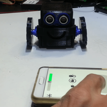 faire petit robot contrôlé smartphone jeu peu de bot littlebot robo le 3d print model - Mito3D