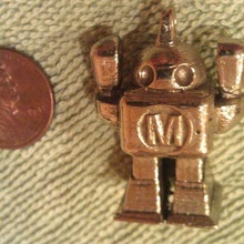 robot keychainnecklace halka olun takı çekicilik lostpla makerfaire 3d print model - Mito3D