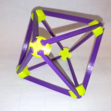 make your own platonic octahedron snap art math solid geometry 3d print model - Mito3D