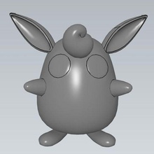 fallo Pokemon wigglypuff Fata amichevole carina bellissimo pika pokeball cenere anime cartone animato Giochi giocattoli 3d print model - Mito3D