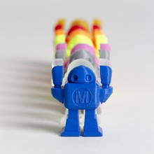 maker faire - Roboter Spiel eine hohe Qualität hq machen Magazin pla Silber testen test Teil Spielzeug ultimaker Modell-Roboter 3d print model - Mito3D