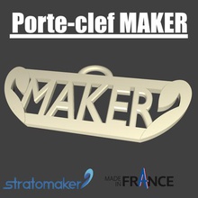 maker stratomaker portachiavi gadget 3d print model - Mito3D