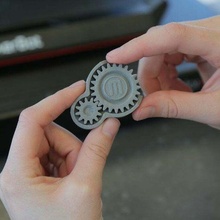 makerbot fidget gear toy print in place gadget 3d print model - Mito3D