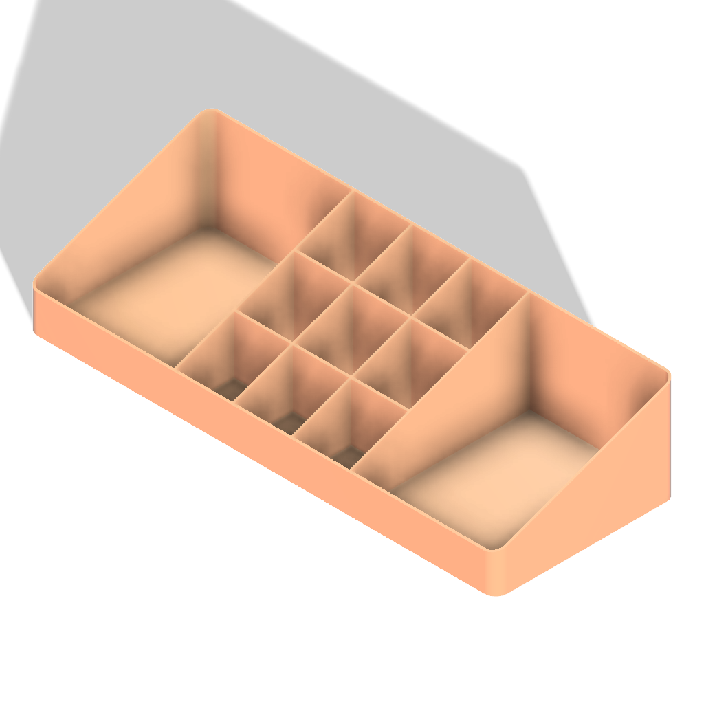 Maquiagem cosméticos unha polonês organizador Cosmético esmalte unhas 3D print model - Mito3D