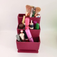 makeup organizer jewelry cosmetiquera brushes lipsticks woman nice 3d print model - Mito3D