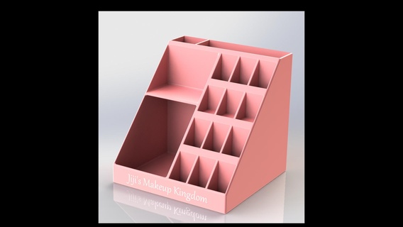makeup organizer Home box 3d print model - Mito3D